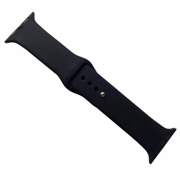 5/$20 NEW BLACK Silicone Sport Band Apple Watch 44/45/49 mm M/L - Picture 2 of 9